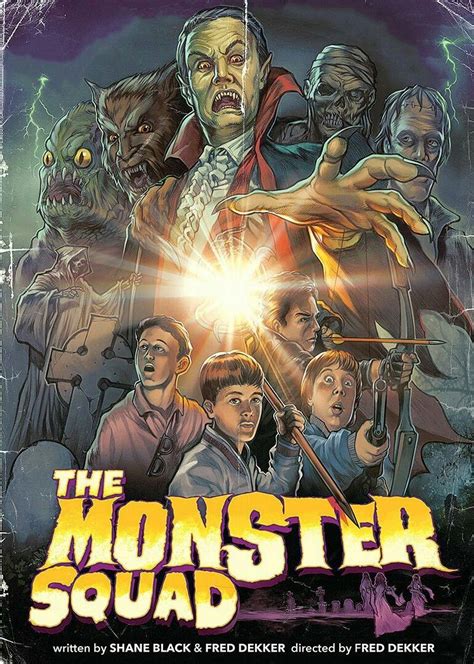 The Monster Squad movie poster | Monster squad, Horror movie art, Scary ...