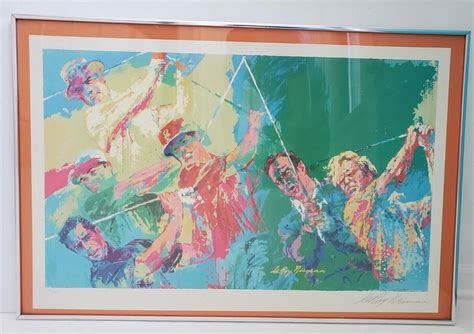 LEROY NEIMAN Golf Players Lithograph Poster Hand-signed - Etsy