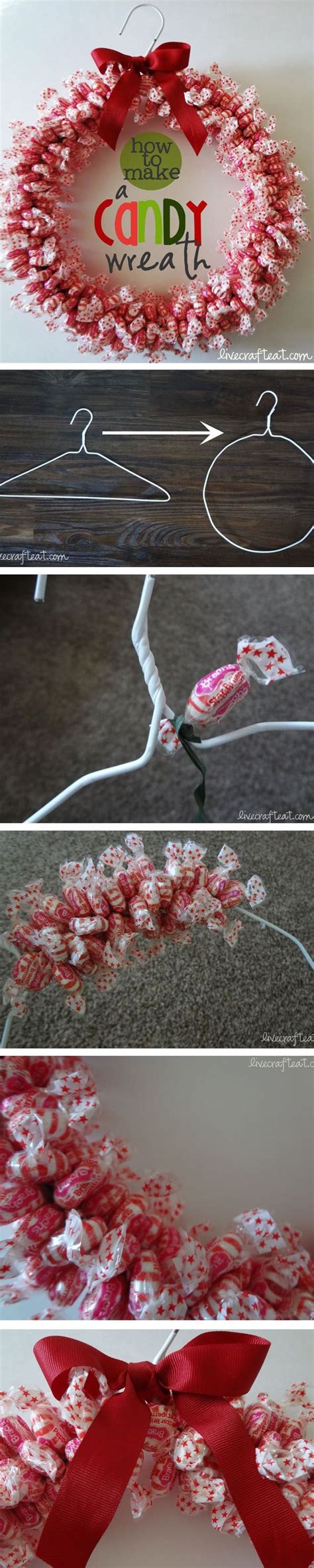 how to: make a candy wreath | Christmas crafts, Christmas diy, Xmas crafts