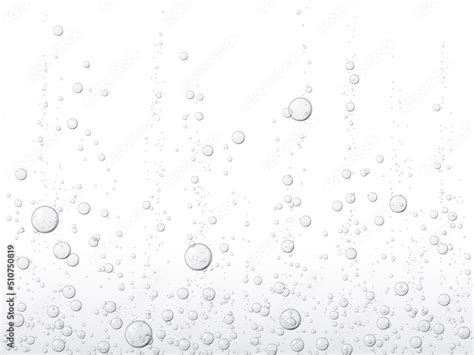 Realistic soda bubbles background, water fizz or transparent fizzy ...