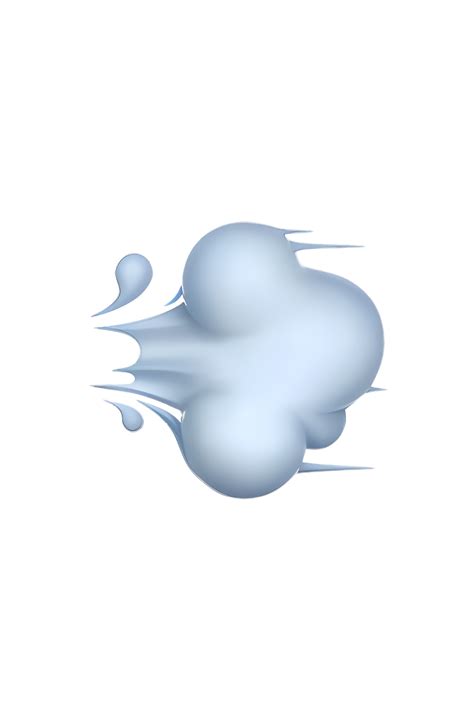 The emoji 💨 Dashing Away depicts a small, white cloud with a gust of ...