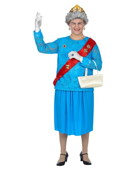 Queen Elizabeth Men Costume for carnival | Horror-Shop.com