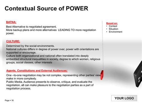 Power of Negotiation (Negotiation Power)