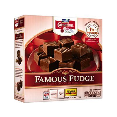 NESTLÉ® CARNATION® Famous Fudge Kit | Delicious fudge recipe, Fudge ...