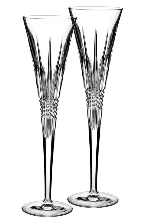 Waterford 'Lismore Diamond' Lead Crystal Champagne Flutes (Set of 2 ...