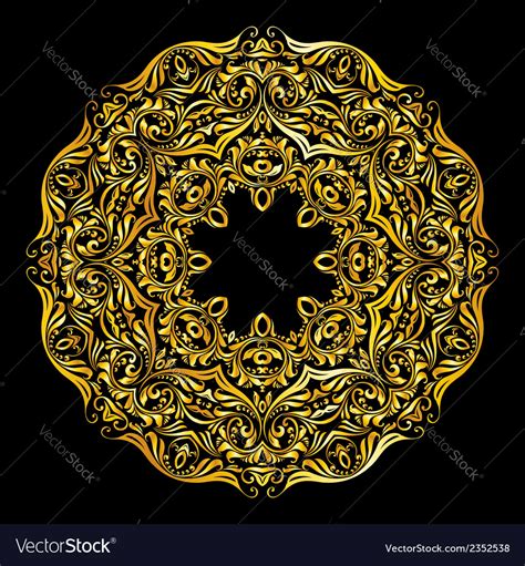 Pattern gold Royalty Free Vector Image - VectorStock