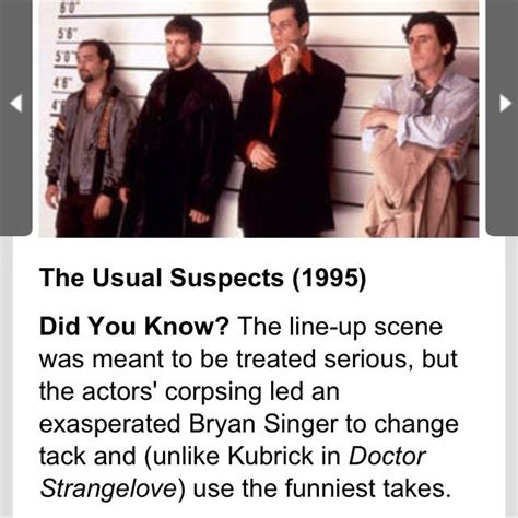 The Usual Suspects Quotes | the usual suspects | Bryan singer, Dr ...