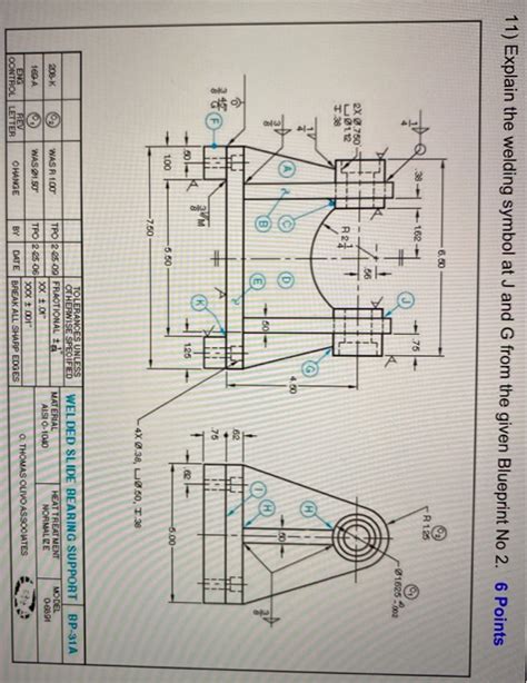 Solved 11) Explain the welding symbol at J and G from the | Chegg.com