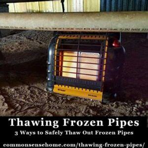 Thawing Frozen Pipes - 3 Ways to Safely Thaw out Frozen Pipes