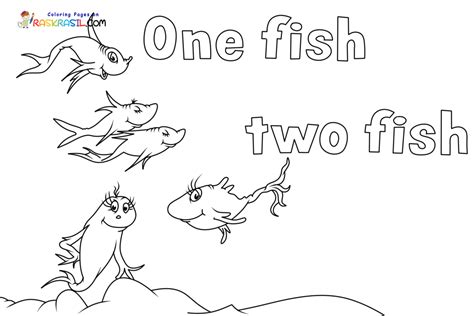 One Fish Two Fish Coloring Pages