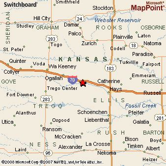 Ellis, Kansas Area Map & More