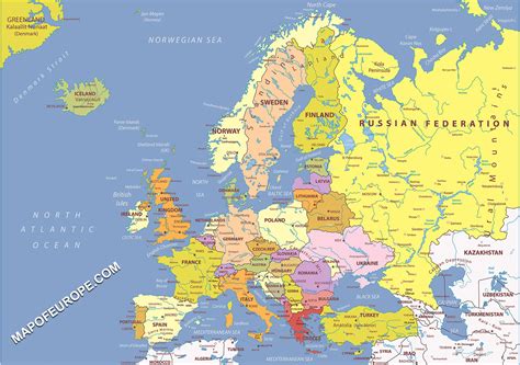 Europe Political Map | Map of Europe | Europe Map