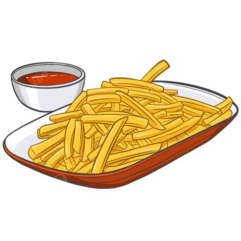 Kentang Goreng, Vektor Kentang Goreng, Clipart Kentang Goreng, Makanan ...