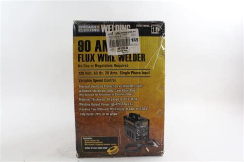 Chicago Electric, 90 Amp Flux Wire Welder | Property Room