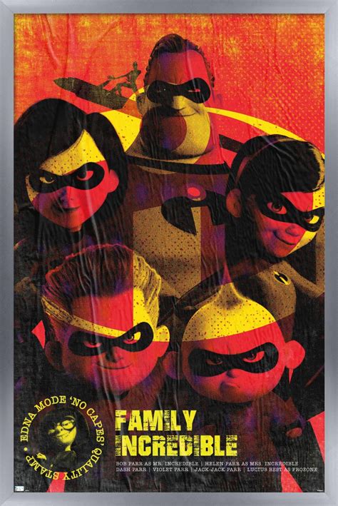 Disney Pixar The Incredibles - Family Incredible Wall Poster, 22.375" x ...