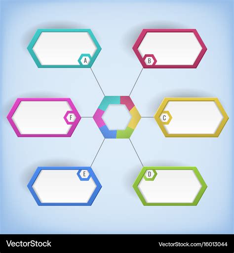 Blank diagram template Royalty Free Vector Image