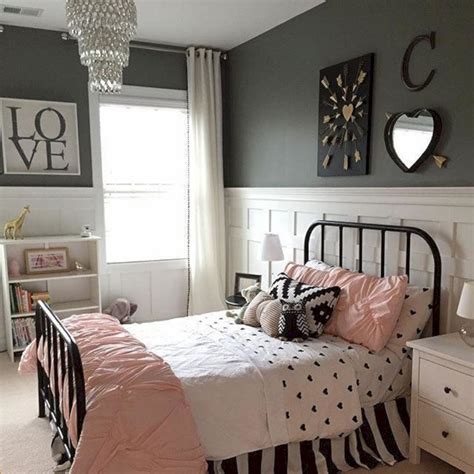 40+ Awesome Gray Bedroom Design for Elegant Look | Girls room design ...