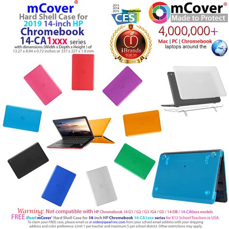 mCover® Hard shell case for 14-inch HP Chromebook 14-CA1xxx series Laptops