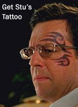 Hangover 2 Stu Tattoo - Temporary Mike Tyson Tattoo