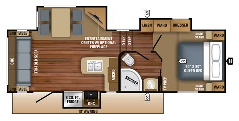 Stylish and Functional Layout for Living and Kitchen - 2018 Eagle HT ...