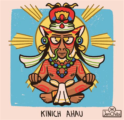 Kinich Ahau, dios maya del Sol y patrono de la música y la poesía ...