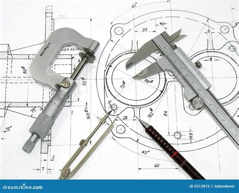 Engineering tools stock image. Image of built, drafts - 5313815