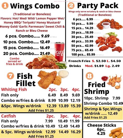 Online Menu of Wings Express Restaurant, Jackson, Tennessee, 38305 - Zmenu