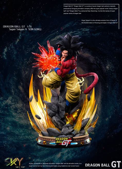 Sky Top Studio 1/6 Dragonball GT Super Saiyan4 Son Goku Resin Statue ...