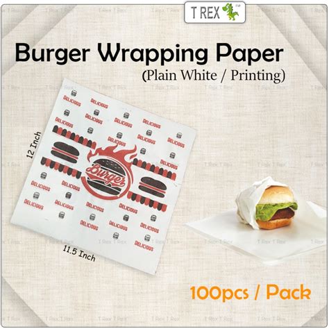 100pcs Burger Wrapping Paper Malaysia, Selangor, Kuala Lumpur (KL ...