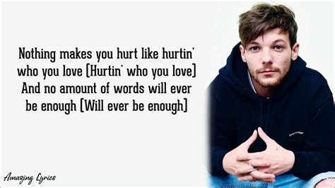 Louis Tomlinson Walls Lyrics Full HD - YouTube