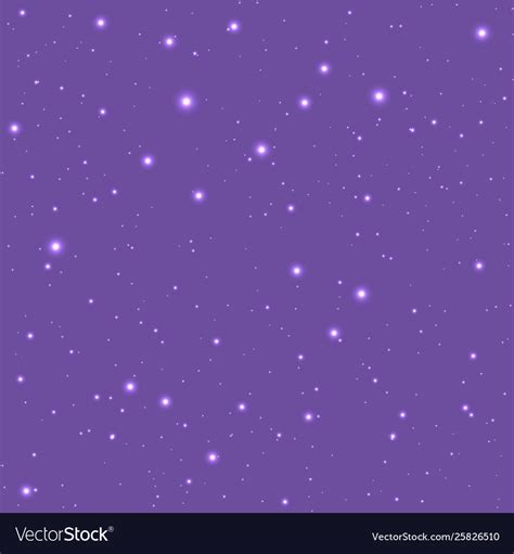 Abstract purple sky with stars Royalty Free Vector Image