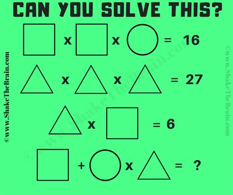 Shapes Math Picture Puzzle