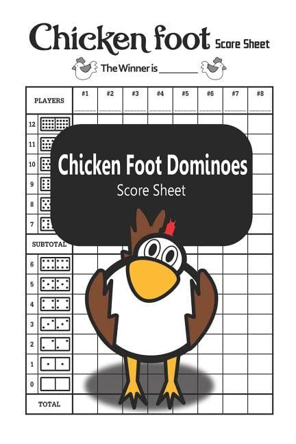 Chicken Foot Dominoes Score Sheet: Chicken Foot Games - Walmart.com ...