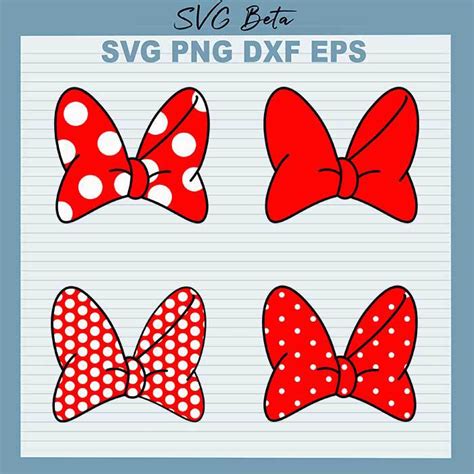 Minnie Mouse Bow SVG, Disney Bow SVG, Minnie MouseSVG Cut File