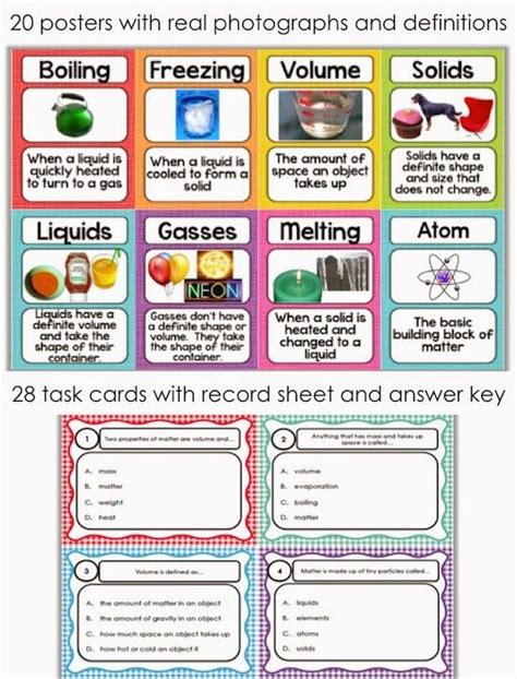 Matter Unit and Anchor Chart | Anchor charts, Matter unit, Matter science