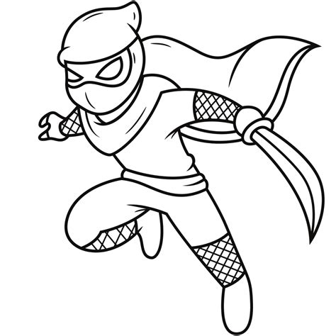 Ninja Coloring Pages - Printable - Kids Drawing Hub