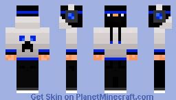 Blue Ninja in a Hoodie! Minecraft Skin