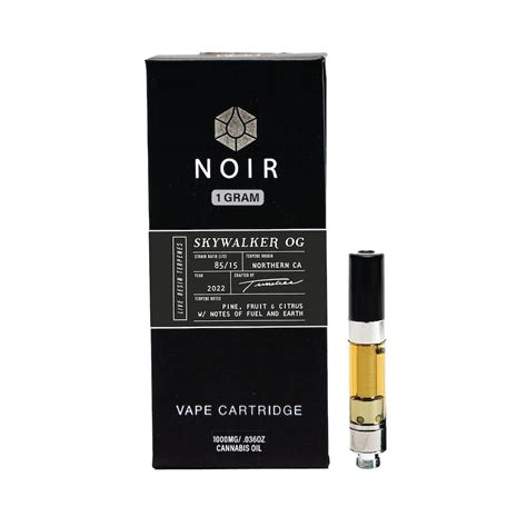 NOIR Skywalker OG 1000mg Vape Cartridge (Live Resin Terpenes ...