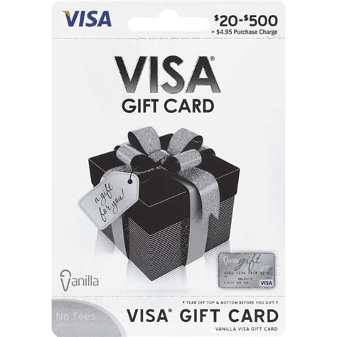 Visa Vanilla Gift Card, $20-$500 | Gift Cards | Hugo's Family Marketplace