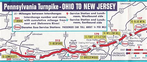 ABANDONED PENNSYLVANIA TURNPIKE: 1961 Esso Turnpike Map (P… | Flickr