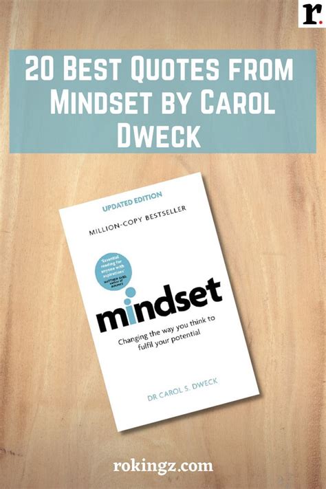 20 Best Quotes from Mindset by Carol Dweck Carol Dweck Book, Carol ...