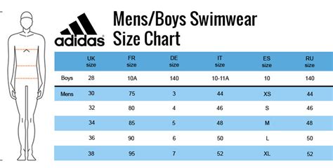 Adidas Swimsuit Size Chart