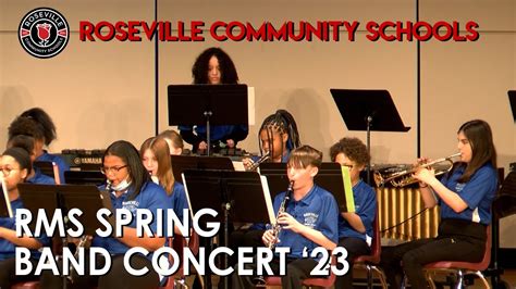 Roseville Middle School Spring Band 2023 - YouTube