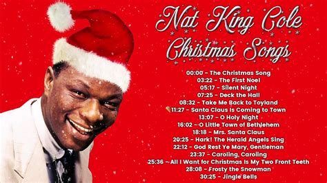 Nat King Cole - Christmas Songs (FULL ALBUM) | Nat king cole christmas ...