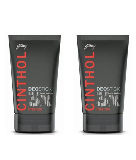 Cinthol Men's Deo Stick- Intense 40gm (Pack of 2): Buy Online at Best ...