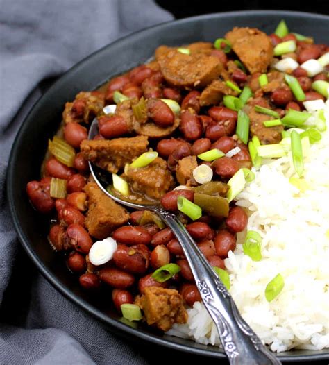 Vegan Red Beans and Rice - Varsha's Recipes