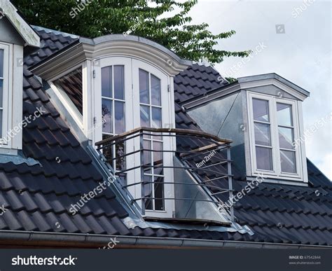 Modern Classical Design Vertical Roof Windows Stock Photo 67542844 ...