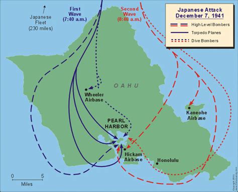 Pearl Harbor Map on 7 December 1941 | Pearl Harbor Warbirds