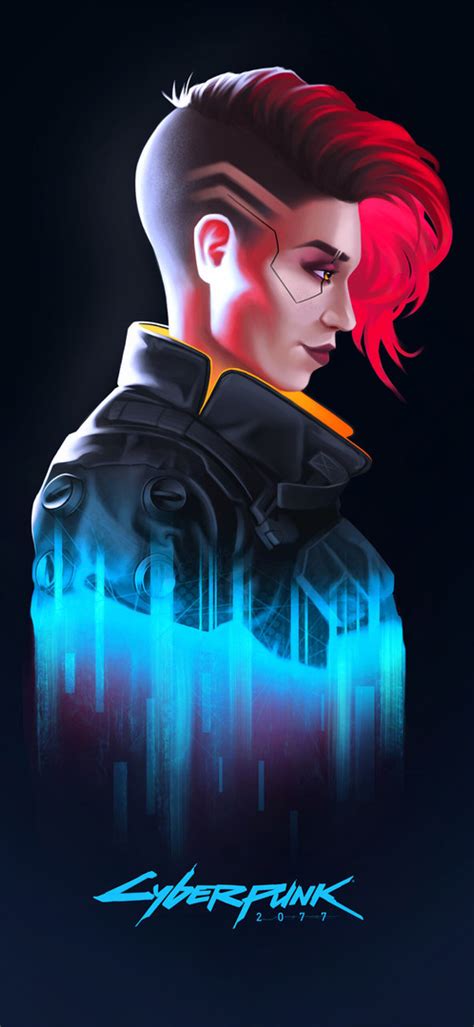 1440x3120 Cyberpunk 2077 Female V Minimalist 1440x3120 Resolution ...