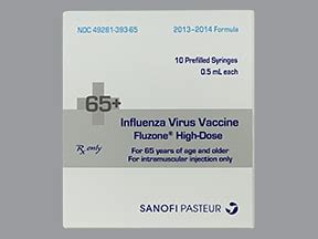 Fluzone High-Dose 2013-2014 (PF) intramuscular Drug information on Uses ...